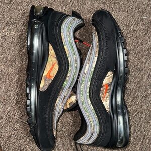 Nike Air Max 97 Black and Orange Athletic Shoes new no box 10 men’s
